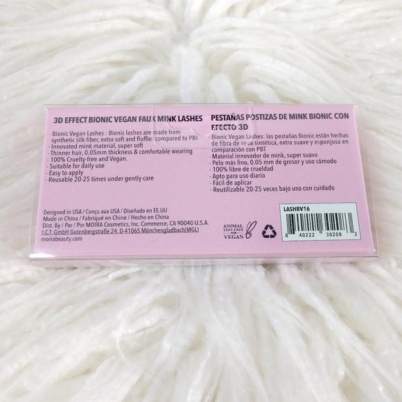 Moira Cosmetics 3D Effect Bionic Vegan Faux Mink Lashes #16 Daydream - Picture 3 of 6